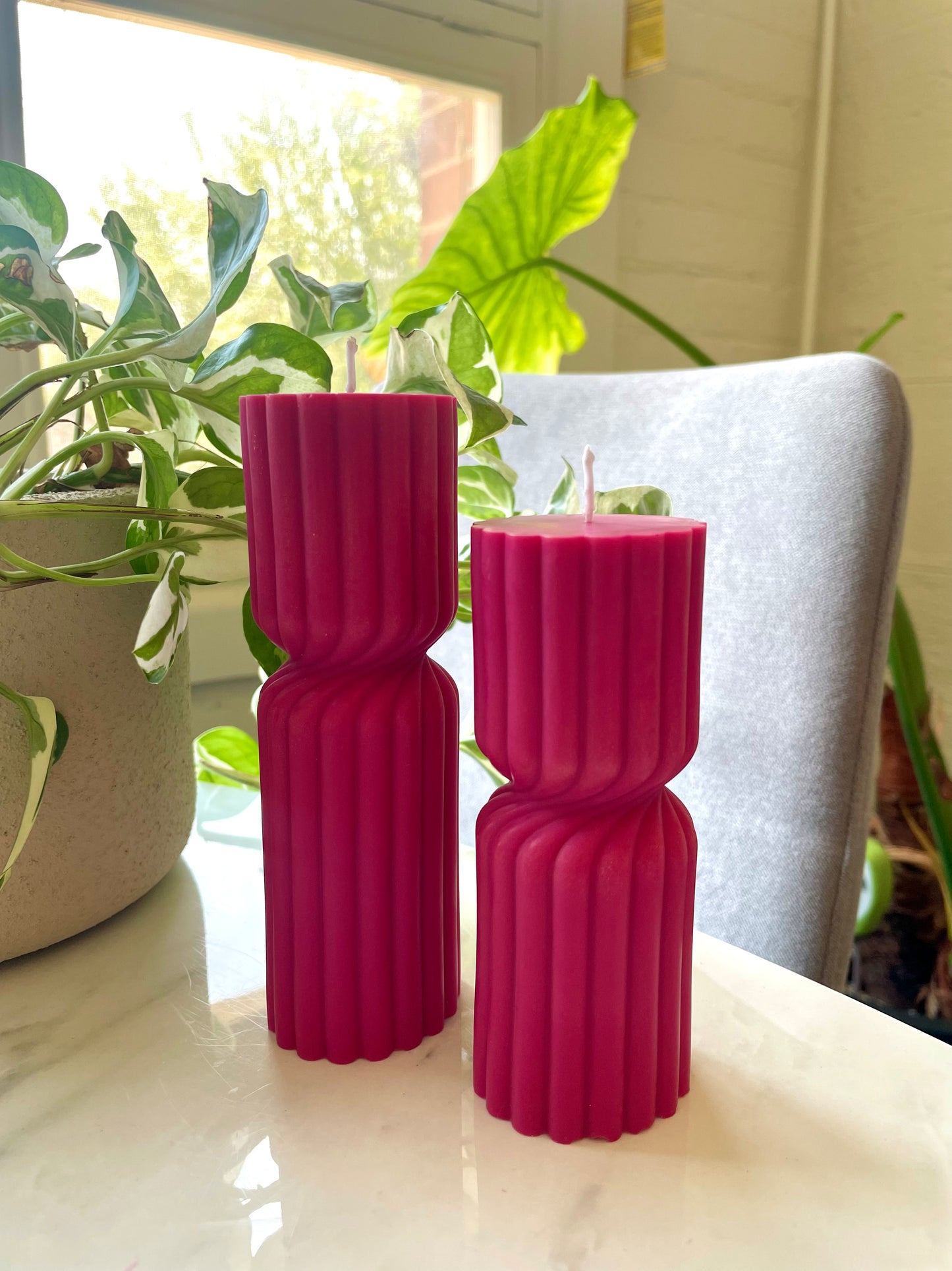 Magenta Twin Pillars